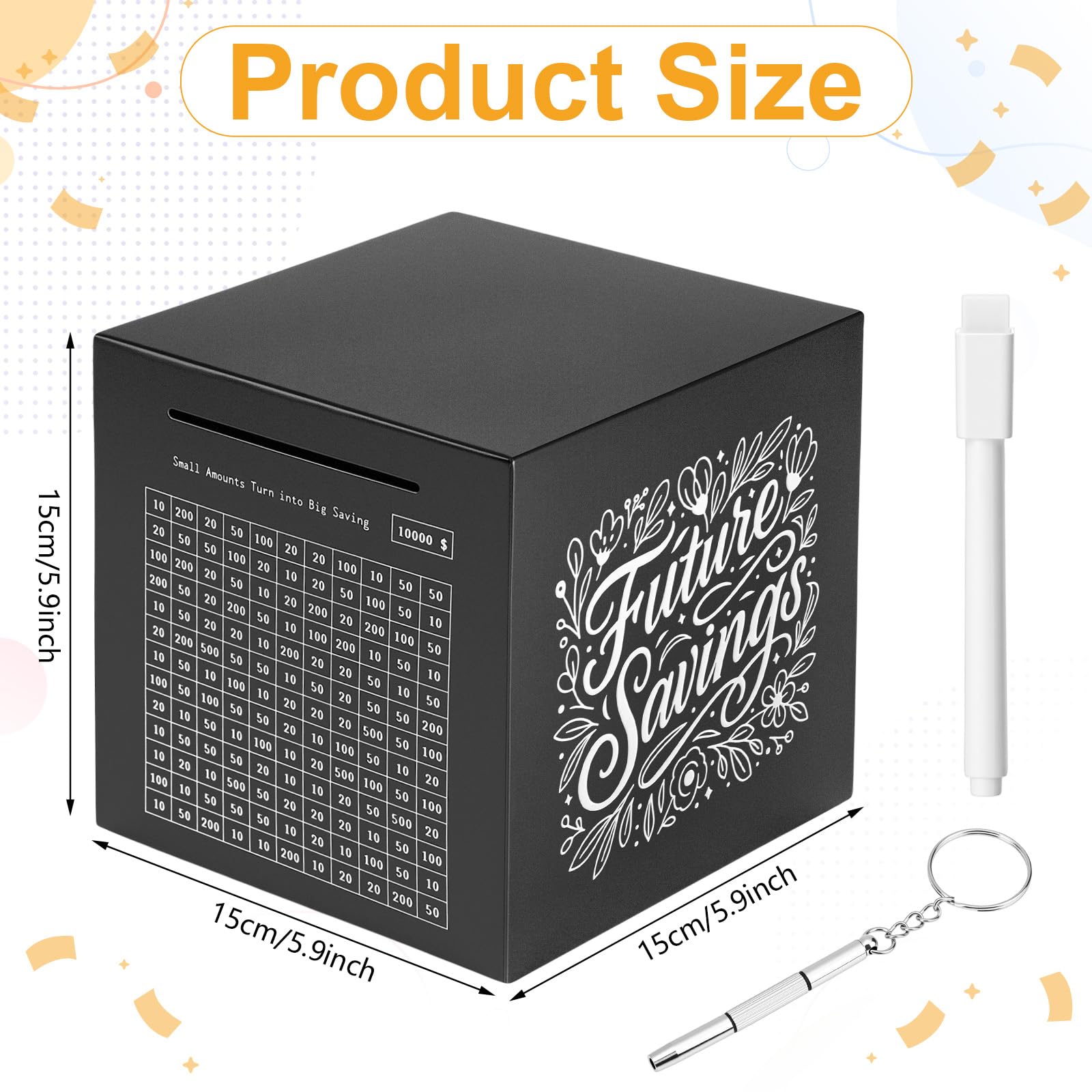 Amazon.com: Honeydak Piggy Bank for Adult Password Stainless Steel